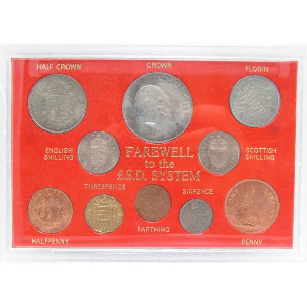 UK - Great Britain Farewell To The L.S.D. System Coin Collection