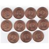Image 2 : 10 x 1965 UK - Great Britain - Half Penny Coins (AU - UNC) -- STILL RED!!