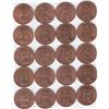 Image 1 : 20 x 1962 UK - Great Britain - One Penny Coins (AU - UNC) -- STILL RED!!