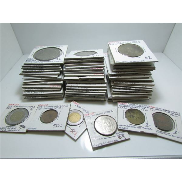 Mexico Coin Lot - 53 Coins - 95% Accuratley Identified - All In 2x2's