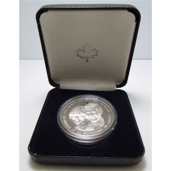 1983 Canada Silver Medal By Royal Canadian Mint - The Prince And Princess Of Wales