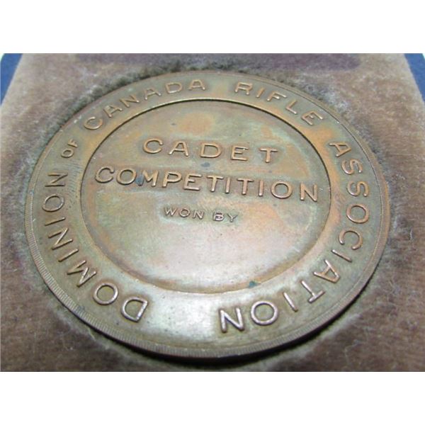 Dominion Of Canada Rifle Association Cadet Competition Medal In Original Box