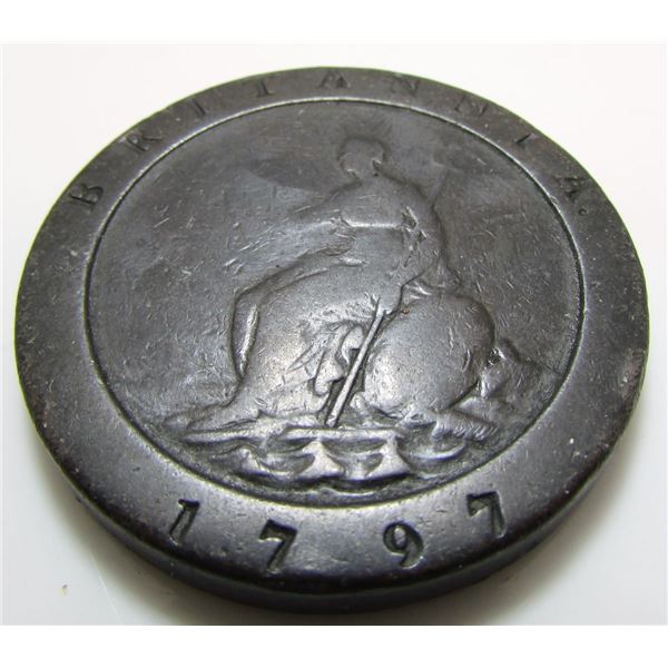 1797 Great Britain 2 Pence Coin