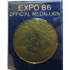 Image 2 : Lot Of Various Medals - Expo 86, Mining Medals - Coin & Stamp Exhibition Tokens