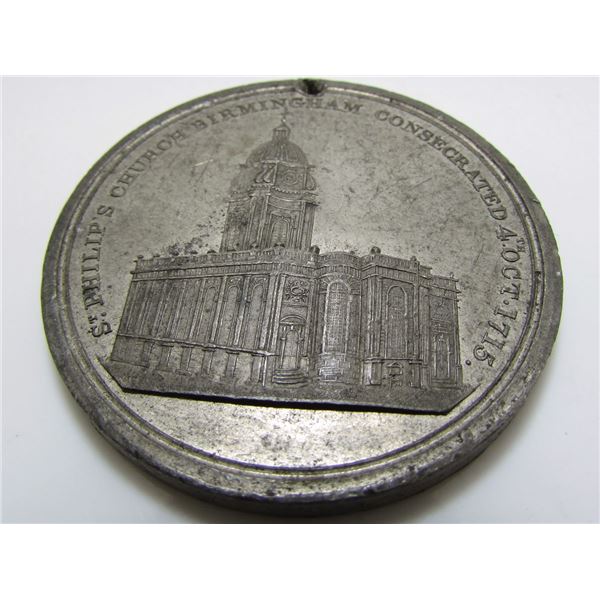 1815 Birmingham Medal St. Phillips Church