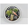 Image 1 : 2011 Canada $20 Fine Silver Painted Coin With Crystal Raindrop - By RCM