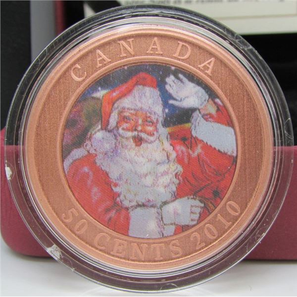 2010 Canada 50-Cent Coin - Santa and the Red Nosed Reindeer - By RCM