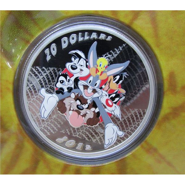 2015 Canada $20 Fine Silver Coin - Looney Tunes Series - Merrie Melodies - By RCM