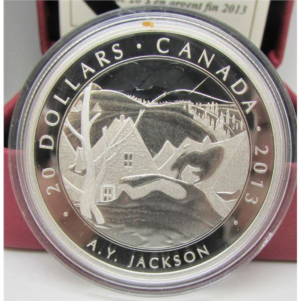 2013 Canada $20 Fine Silver Coin - A.Y. Jackson - Saint-Tite-des-Caps - By RCM