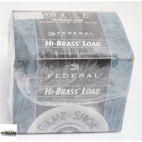 25 FEDERAL GAME-SHOK .410 3" SHOTGUN SHELLS