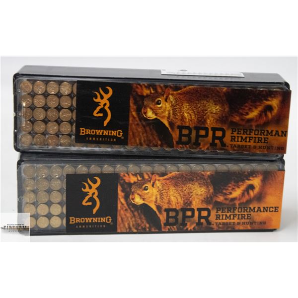 200 BROWNING BPR 40 GR CARTRIDGES