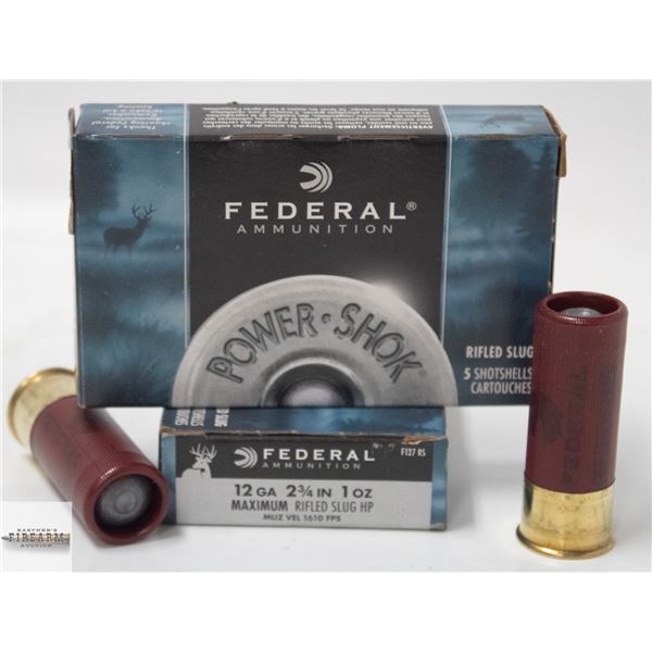 10 FEDERAL GAME-SHOK 12 GUAGE 2 3/4" SHOTGUN SLUGS