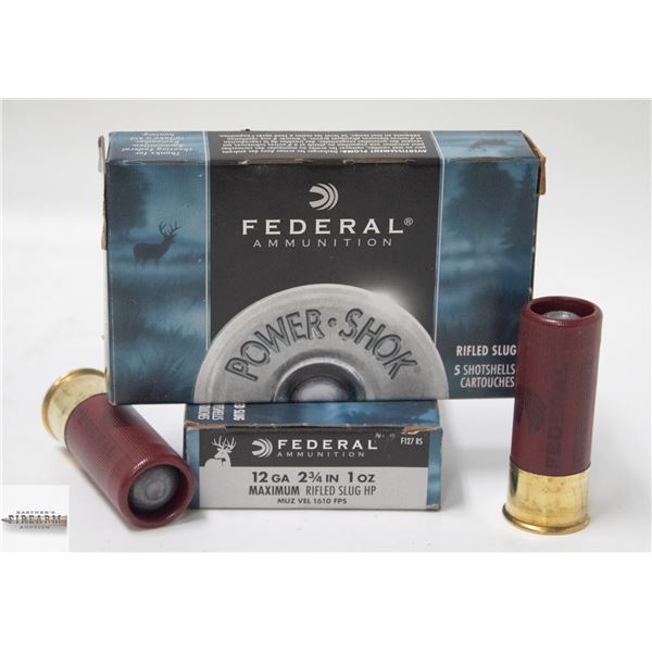 10 FEDERAL GAME-SHOK 12 GUAGE 2 3/4" SHOTGUN SLUGS