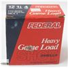 Image 1 : 25 FEDERAL HEAVY GAME LOAD 12 GUAGE SHOTGUN SHELLS