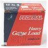 Image 1 : 25 FEDERAL HEAVY GAME LOAD 12 GUAGE SHOTGUN SHELLS