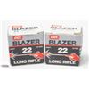100 CCI BLAZER .22 LONG RIFLE CARTRIDGES
