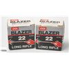 100 CCI BLAZER .22 LONG RIFLE CARTRIDGES