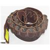 43 LEATHER SHOTGUN SHELL BANDOLIER BELT