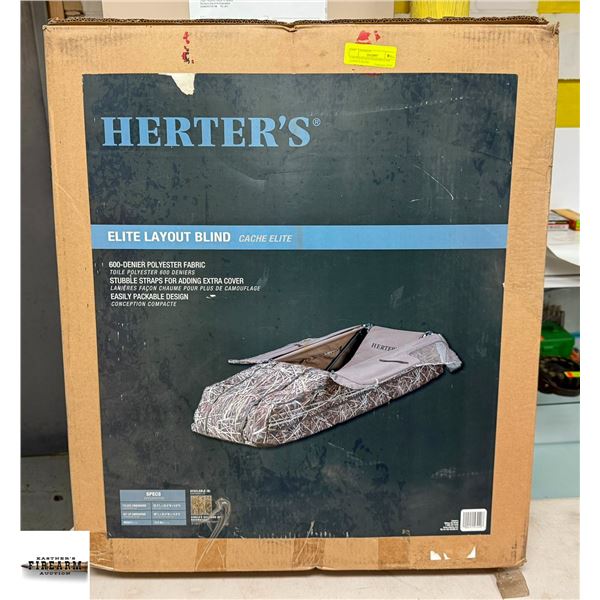 UNUSED IN BOX HERTERS ELITE LAYOUT BLIND
