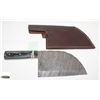 Image 1 : DAMASCUS CLEAVER BLACK LAMINATE HANDLE