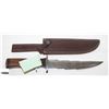 Image 1 : DAMASCUS LIGHTNING BOLT HUNTING KNIFE WALNUT
