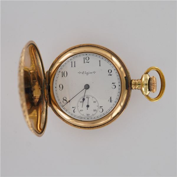 Elgin National Watch Co. 6S Gold Filled HC Ladies Pocket Watch, 20 Year