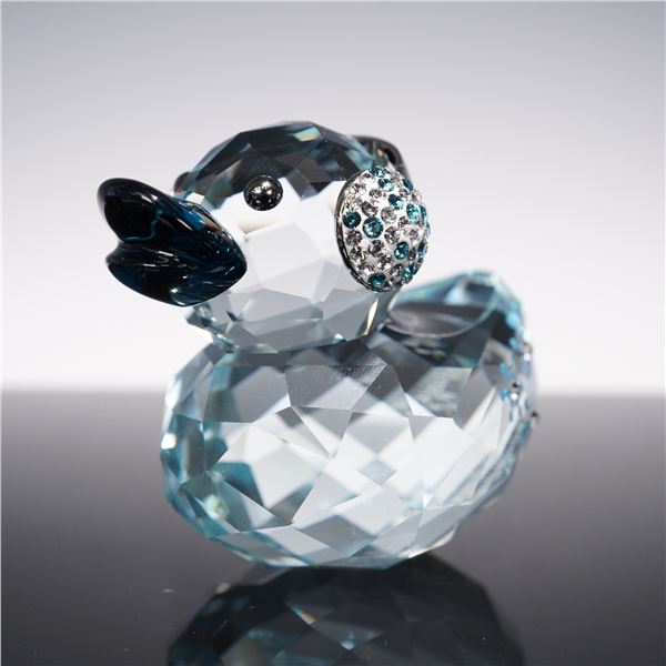Swarovski Crystal Figurine, Happy Duck Snowflake