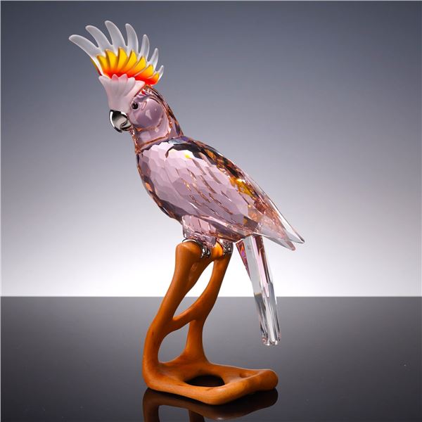 Swarovski Crystal Paradise Birds Figurine, Cockatoo Red