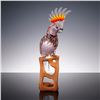 Image 2 : Swarovski Crystal Paradise Birds Figurine, Cockatoo Red