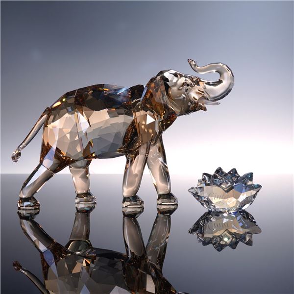 3pc Swarovski Crystal Figurine, Plaque and Gloves, Cinta