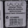 Image 6 : Lalique Crystal Clear Merles Et Raisins Christmas Tree Ornament, Sealed Box