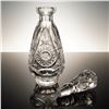 Image 2 : Brilliant Cut Crystal Decanter with Stopper: Starburst-Hobstar Design