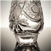 Image 3 : Brilliant Cut Crystal Decanter with Stopper: Starburst-Hobstar Design