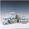 Image 1 : 40pc Vintage Furnivals Dinnerware Set, Old Chelsea