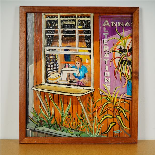 Richard Tocci, Original Oil on board, Anna Alterations, Signed