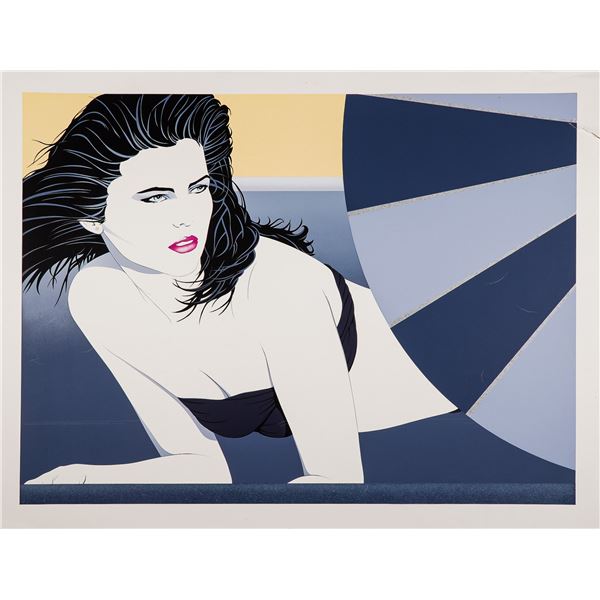 Carlos Sanchez, Large Art Deco Style Serigraph on Paper