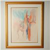 Image 1 : Jane Bazinet, Limited Edition Lithograph on Paper, Rainbow Frills, Signed
