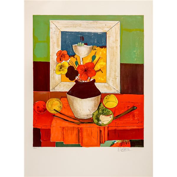 Rene Couturier, Lithograph on Paper, Still Life, Signed & Numbered
