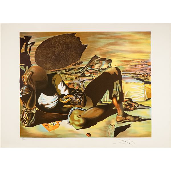 Salvador Dali, Lithograph on Paper, The Philosopher, Signed & Numbered