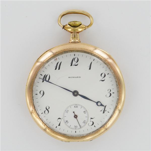 E. Howard Watch Co. 12S Series 7 C.W.C. Co. Case Pocket Watch