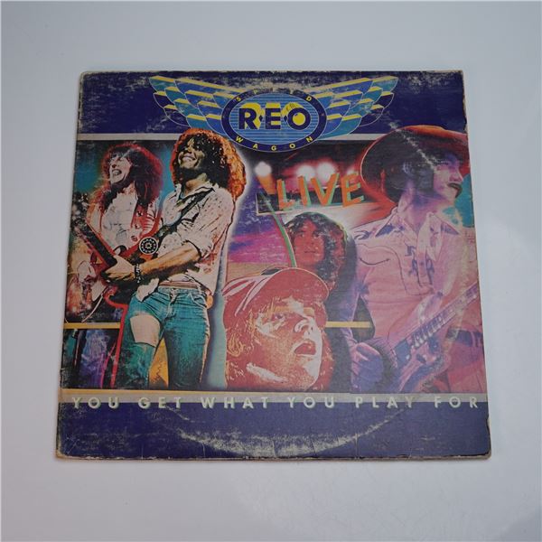 Epic Records REO Speedwagon Vinyl Record, You Get What You Play For