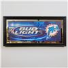 Image 1 : Original Bud Light Miami Dolphins Mirror Sign