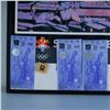 Image 3 : Authentic 2002 Winter Olympics Framed Poster w/ Tickets, Credentials & Pin