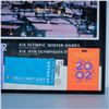 Image 4 : Authentic 2002 Winter Olympics Framed Poster w/ Tickets, Credentials & Pin