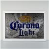 Image 1 : Corona Light Beer Advertising Mirror with White Frame