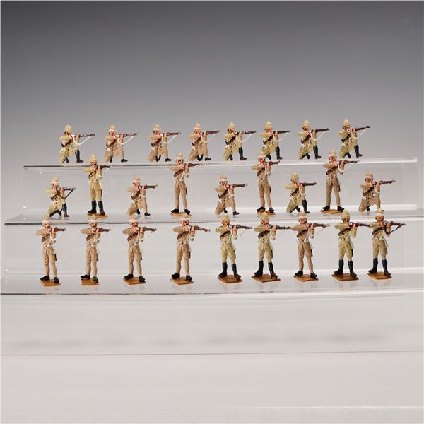 26pc  El Templario Metal British Soldier Figurines