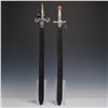 Image 2 : 2pc Fantasy Display Swords With Ornate Handles and Sheaths