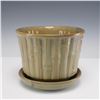Image 1 : McCoy Pottery Bamboo Planter with Attached Saucer