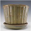Image 5 : McCoy Pottery Bamboo Planter with Attached Saucer