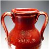 Image 6 : Large Italian Red Glazed Pottery Amphora Vase
